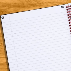 Subject Notebooks|Black N' Red 1-Subject Professional Notebooks, 5.88