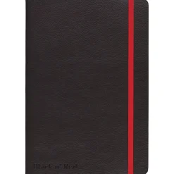 Notebooks|Black N' Red 1-Subject Professional Notebooks, 5.75" x 8.25", Wide Ruled, 71 Sheets, Black (400065000)