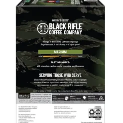 Black Rifle Coffee Company Just Black Coffee Keurig® K-Cup® Pods, Medium Roast, 22/Box (5000384042)