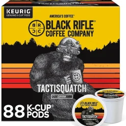 Black Rifle Coffee Company Tactisquatch Coffee Keurig® K-Cup® Pods, Dark Roast, 88/Carton (5000384046CT)