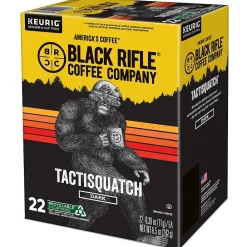 Black Rifle Coffee Company Tactisquatch Coffee Keurig® K-Cup® Pods, Dark Roast, 88/Carton (5000384046CT)
