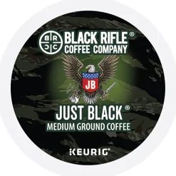 Black Rifle Coffee Company Just Black Coffee Keurig® K-Cup® Pods, Medium Roast, 88/Carton (5000384043CT)