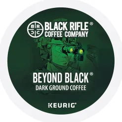 Black Rifle Coffee Company Beyond Black Coffee Keurig® K-Cup® Pods, Dark Roast, 88/Carton (5000384045CT)