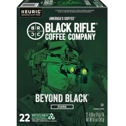 Black Rifle Coffee Company Beyond Black Coffee Keurig® K-Cup® Pods, Dark Roast, 88/Carton (5000384045CT)