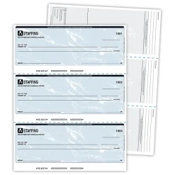 Security & Carbon*Blanks USA Kan't Kopy 8.5" x 11" Security Check On Top, 60 lbs., Blue, 1500 Sheets/Pack (SC450BL)