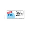 Pocket Folders|Blanke Blanks/USA® 8 7/8" x 4" 80 lbs. Matte Cover Right Folder With One Pocket, White, 250/Pack