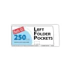 Pocket Folders|Blanke Blanks/USA® 8 7/8" x 4" 10 Pt. Left Folder With One Pocket, Cast Coat White, 250/Pack