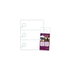 Business Cards*Blanks USA Blanks/USA® 3.67" x 8 1/2" 200 GSM Digital Polyester Door Hangers, White, 150/Pack