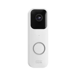 Blink Wi-Fi Wired/Wireless Smart Video Doorbell with Sync Module 2, White (B08SGR2G65)