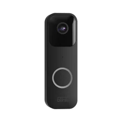 Blink Wi-Fi Wired/Wireless Smart Video Doorbell with Sync Module 2, Black (B08SGC46M9)