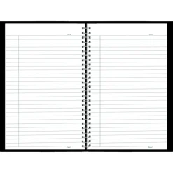 Notebooks|Blueline DuraFlex 1-Subject Professional Notebooks, 6" x 9.375", College Ruled, 80 Sheets, Black (B40.81)