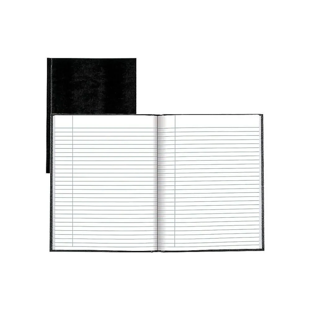 Journals|Blueline Executive Hardcover Journal, 7.25" x 9.25", College Ruled, Black, 150 Pages (A7.BLK)
