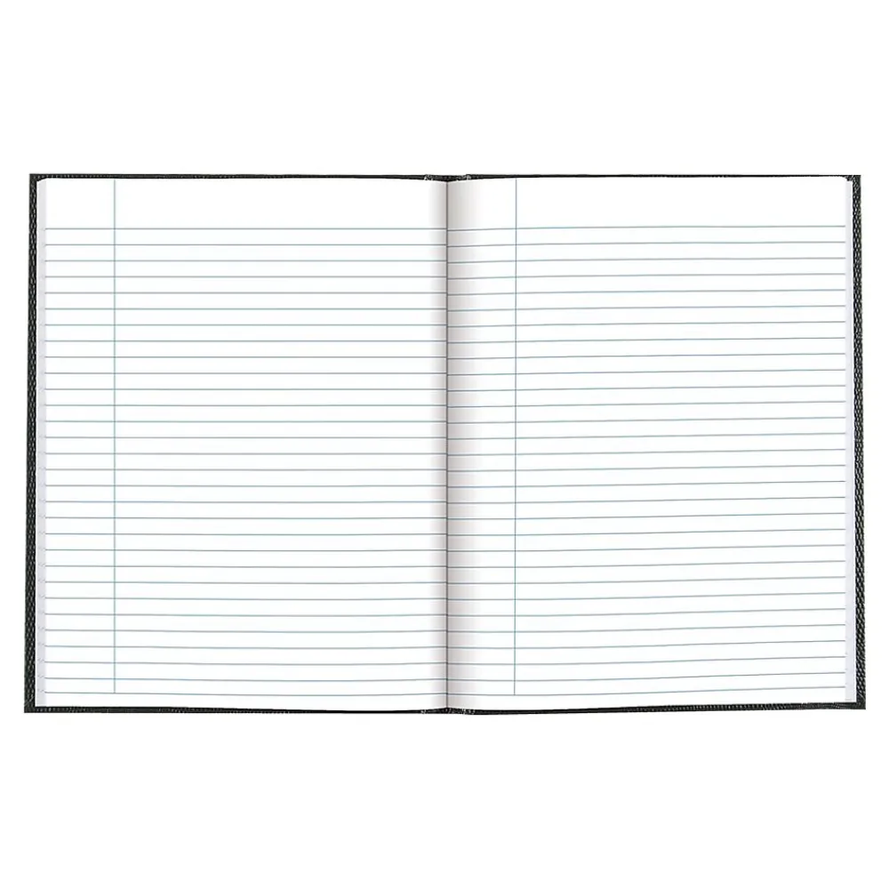 Journals|Blueline Executive Hardcover Journal, 7.25" x 9.25", College Ruled, Black, 150 Pages (A7.BLK)