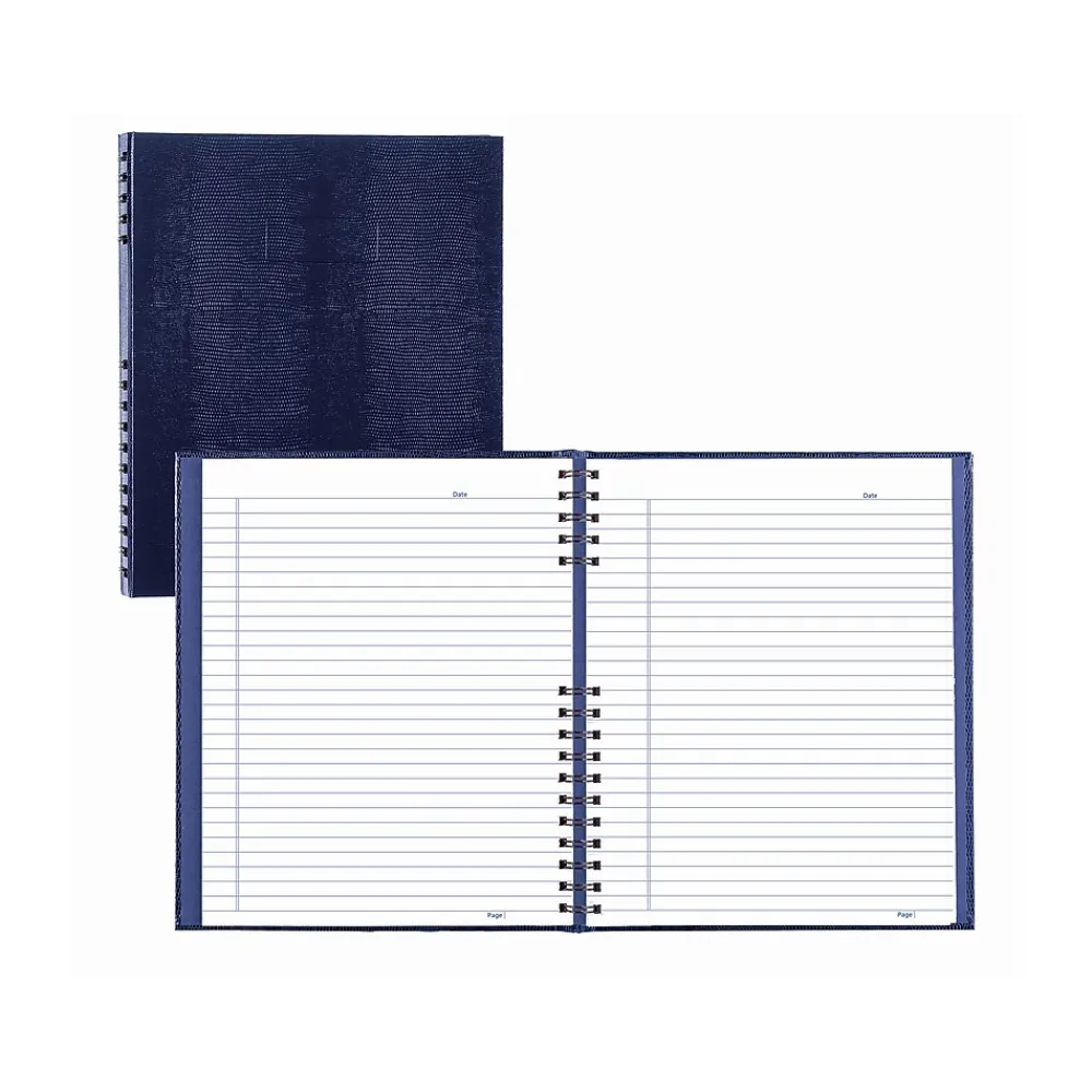 Journals|Blueline NotePro Hardcover Executive Journal, 8.5" x 10.75", Wide-Ruled, Indigo Blue, 200 Pages (A10200.BLU)