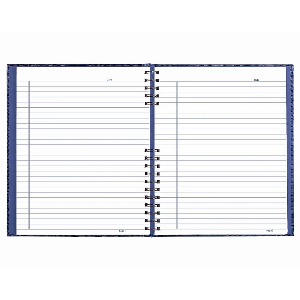 Journals|Blueline NotePro Hardcover Executive Journal, 8.5" x 10.75", Wide-Ruled, Indigo Blue, 200 Pages (A10200.BLU)
