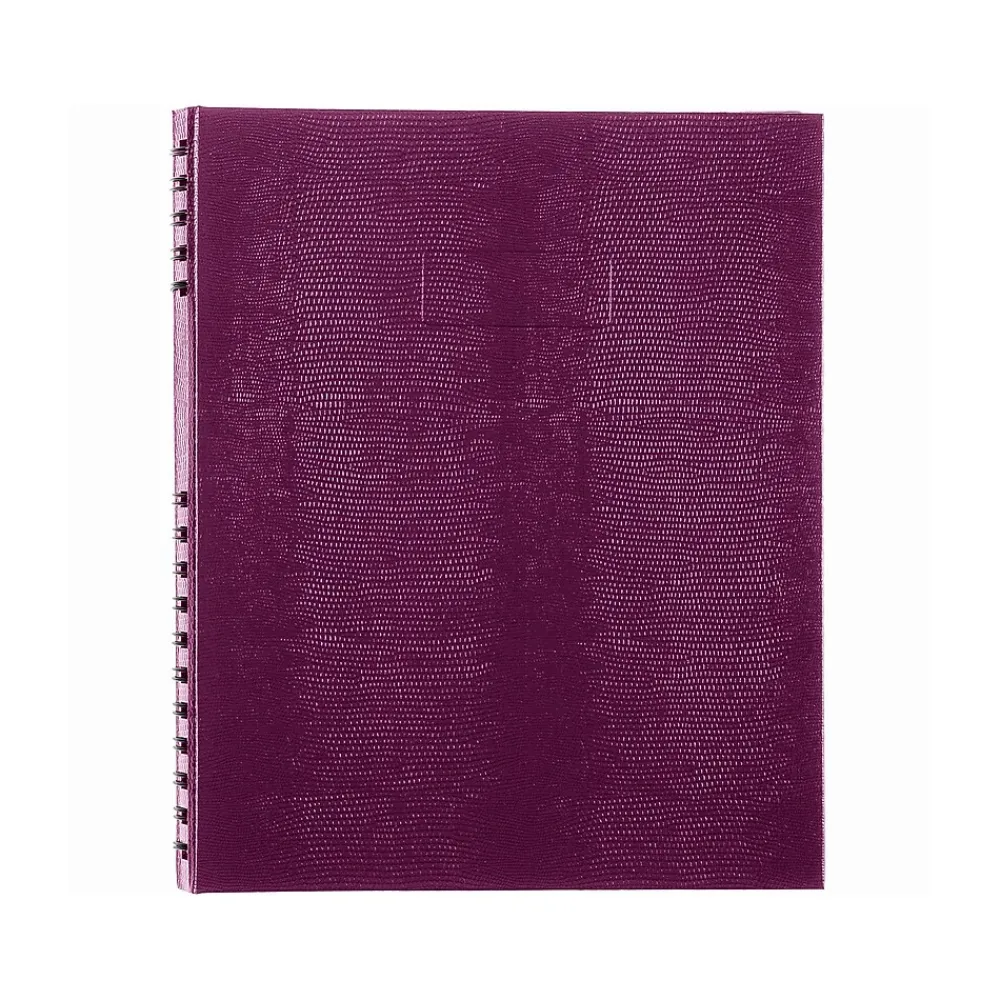 Journals|Blueline NotePro Hardcover Executive Journal, 8.5" x 10.75", Wide-Ruled, Grape, 200 Pages (A10200.RAS)