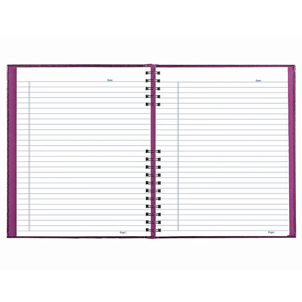 Journals|Blueline NotePro Hardcover Executive Journal, 8.5" x 10.75", Wide-Ruled, Grape, 200 Pages (A10200.RAS)