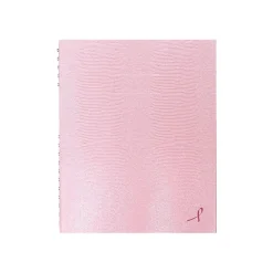 Notebooks|Blueline NotePro Pink Ribbon 1-Subject Professional Notebooks, 8.5" x 10.75", College Ruled, 100 Sheets, Pink (A10200.PNK2)