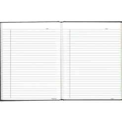 Notebooks|Blueline Professional Notebooks, 7.25" x 9.25", College Ruled, 96 Sheets, Black (A9)
