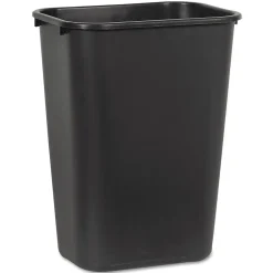 10.25 gal. Plastic Trash Can without Lid, Black (UNS 41QTWB BLA)<Boardwalk Sale