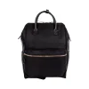 Black Genuine Leather Backpack/Tote Bag, Medium (BKP5029BS-BLACK)<Bond Street Outlet