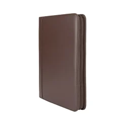 Faux Leather Padfolio with Zipper Closure, Brown (WRC5043BS-BROWN)<Bond Street Hot