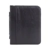 Faux Leather Padfolio with Zipper Closure, Black (RGB1102BS-BLACK)<Bond Street Sale