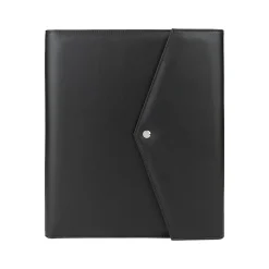 Faux Leather Portfolio Case with Snap Closure, Black (WRC5195BS-BLACK)<Bond Street Online