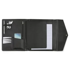 Faux Leather Portfolio Case with Snap Closure, Black (WRC5195BS-BLACK)<Bond Street Online