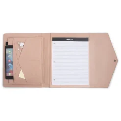 Faux Leather Portfolio Case with Snap Closure, Rose (WRC5195BS-ROSE)<Bond Street Best