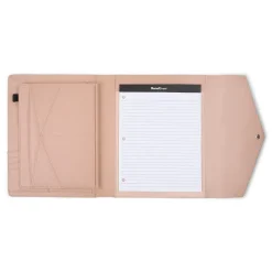 Faux Leather Portfolio Case with Snap Closure, Rose (WRC5195BS-ROSE)<Bond Street Best