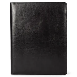 Leather Padfolio, Black (WRC5039BS-Black)<Bond Street Clearance