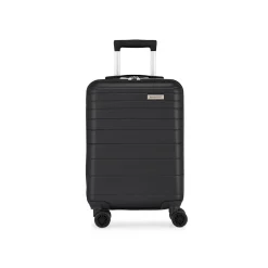 Panoramic 21.5" Hardside Carry-On Suitcase, Double Spinner Wheels, Black (HLG7220BS-BLACK)<Bond Street Best