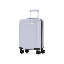 Panoramic 21.5" Hardside Carry-On Suitcase, 8-Wheeled Spinner, TSA Checkpoint Friendly, Silver (HLG7520BS-SILVER)<Bond Street Clearance