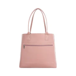 Pink Vegan Leather Tote Bag, Medium (LBG5054BS-PINK)<Bond Street Sale