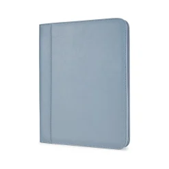 Vegan Leather Writing Case with Zipper Closure, Blue (WRC5043BS-BDUSK)<Bond Street Sale