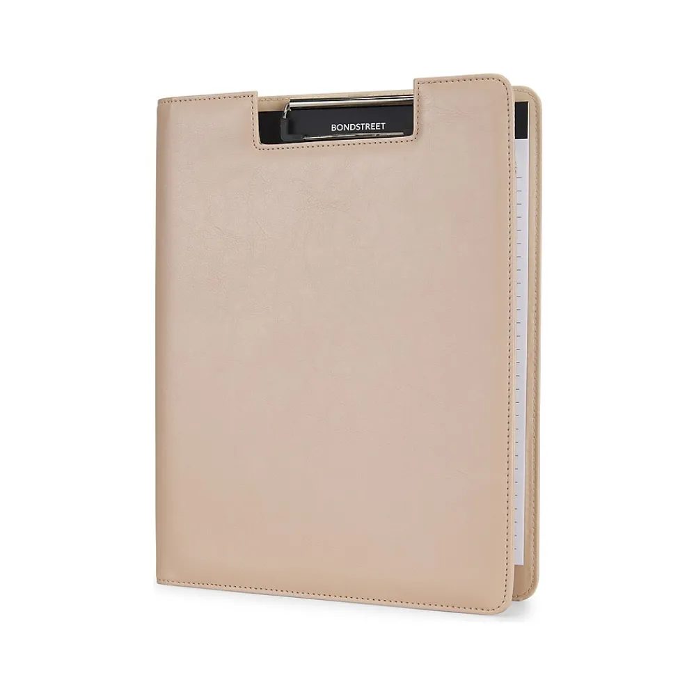Vegan Leather Padfolio, Taupe (WRC5041BS-TAUPE)<Bond Street New