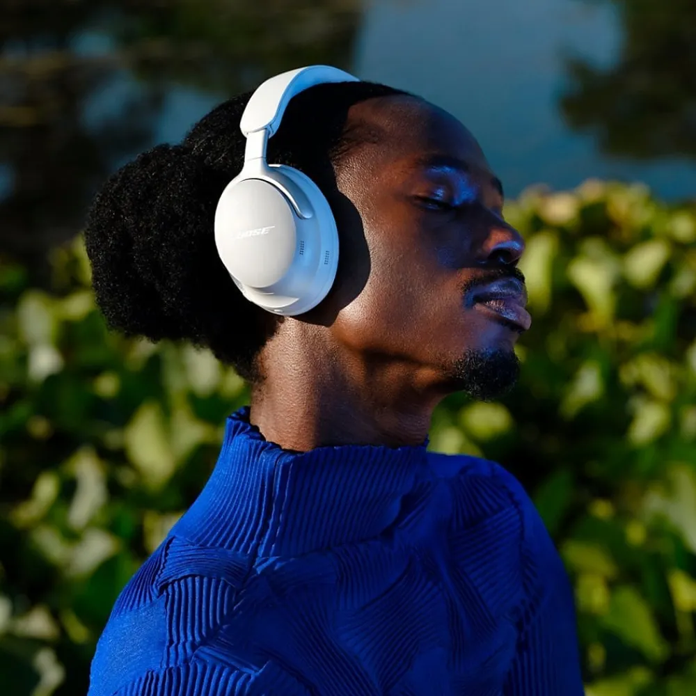 Bose QuietComfort Ultra Wireless Noise Cancelling Over-the-Ear Headphones, White Smoke (880066-0200)