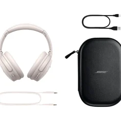QuietComfort Wireless Active Noise Cancelling Over-the-Ear Headphones, White Smoke (884367-0200)<Bose