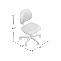 Office Chairs*Boss Office Products Boss Armless Ergonomic Fabric Swivel Task Chair, Black (B315-BK)