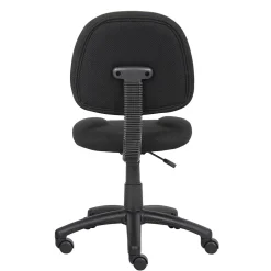 Office Chairs*Boss Office Products Boss Armless Ergonomic Fabric Swivel Task Chair, Black (B315-BK)