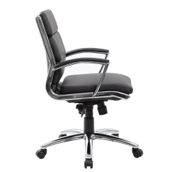 Office Chairs*Boss Office Products Boss CaresoftPlus Executive Series High Back Executive Chair with Metal Chrome Finish, Black (B9476-BK)