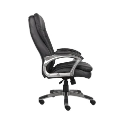 Office Chairs*Boss Office Products Boss Faux Leather Executive Chair, Black (B9331)