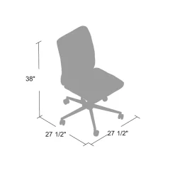 Office Chairs*Boss Office Products Boss Millennial Modern Faux Leather Computer and Desk Chair, Black (B330-BK)