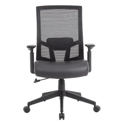 Office Chairs*Boss Office Products Mesh/Vinyl Swivel Task Chair, Black (B6044AM-BK)