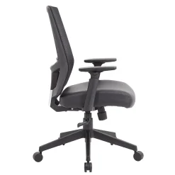 Office Chairs*Boss Office Products Mesh/Vinyl Swivel Task Chair, Black (B6044AM-BK)