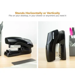 Staplers|Bostitch Desktop Stapler, 40-Sheet Capacity, Staples Included, Black (B175-BLK)