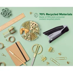 Staplers|Bostitch InPower 25 Desktop Stapler, 25-Sheet Capacity, (PPR1100) Black/Gray