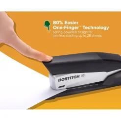 Staplers|Bostitch InPower+28 Desktop Stapler, 28-Sheet Capacity, Silver/Black (ACF1110)