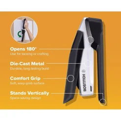 Staplers|Bostitch InPower+28 Desktop Stapler, 28-Sheet Capacity, Silver/Black (ACF1110)